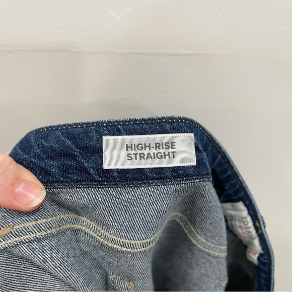 Torrid High Rise Straight Jeans Raw Hem Distressed Size 20 Regular - Picture 8 of 11